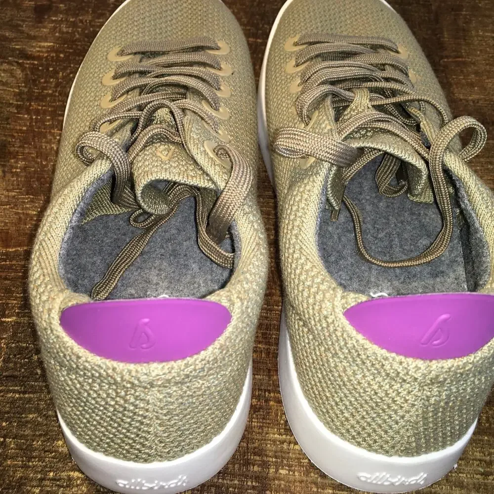 Allbirds Tree Pipers Sneaker Mens Beige Tan White 9 Casual Knit Everyday NWOT